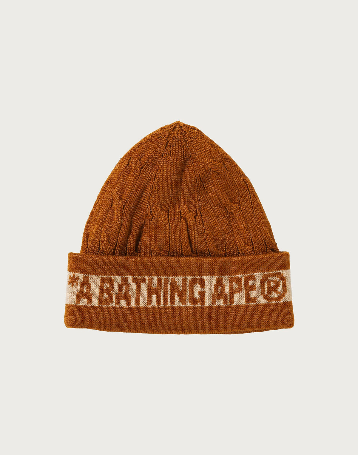 BAPE CABLE KNIT CAP MENS