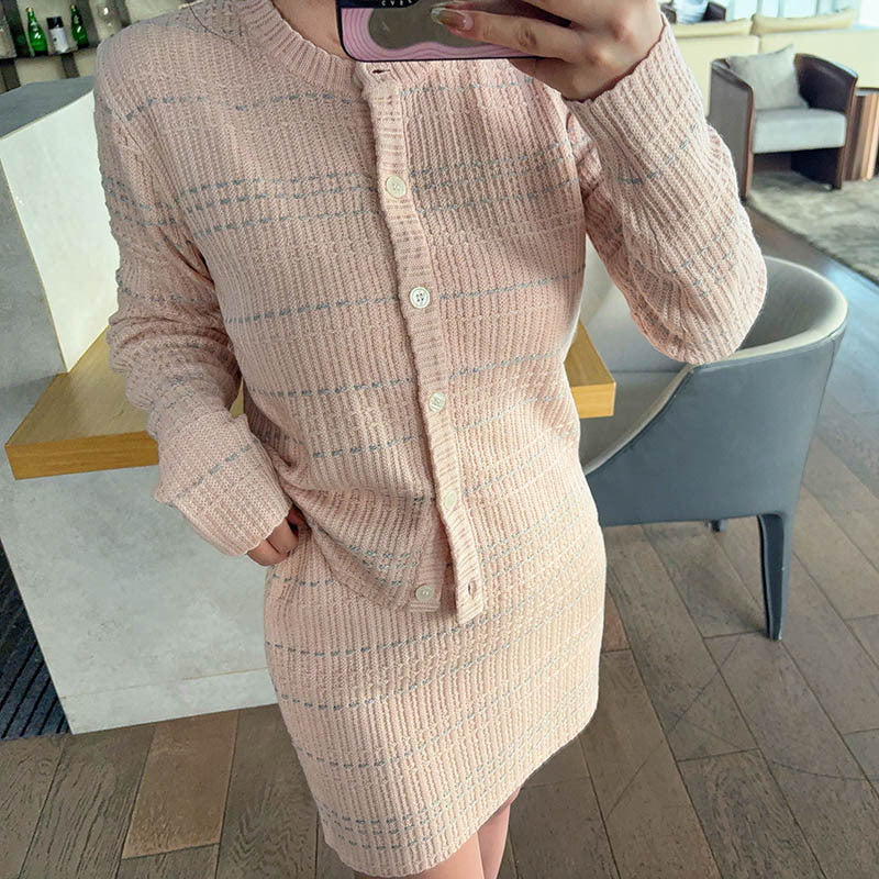 Wool skirt suit