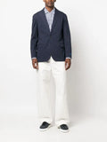 Polo Ralph Lauren single-breasted logo-patch blazer