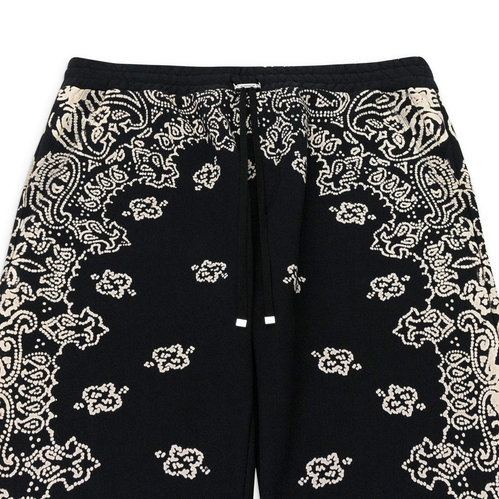 BANDANA BLEACH BLACK SWEATPANTS