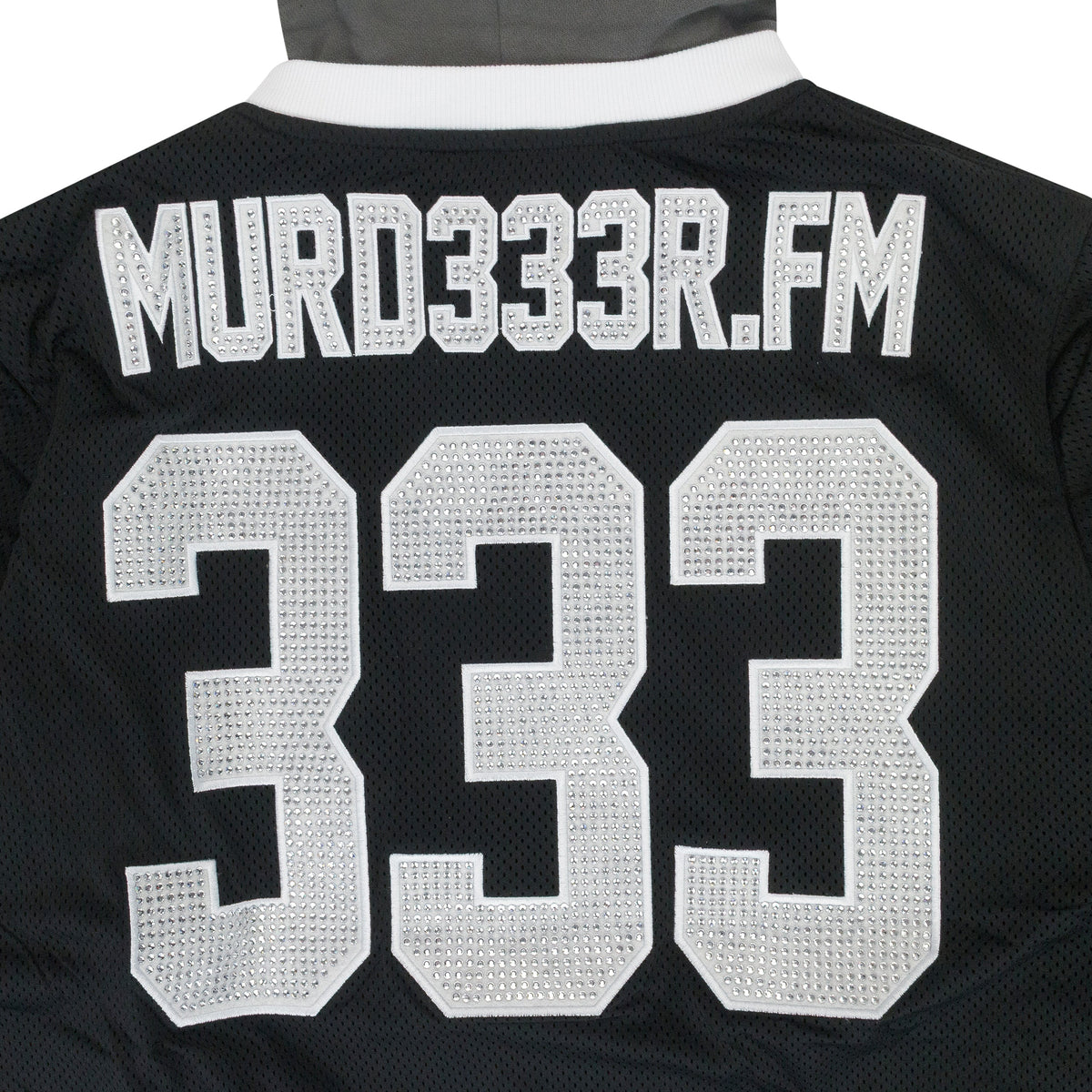 MURD333R.FM  BLACK/WHITE LA LC333 HOODIE