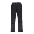 BLUE WAXED SKINNY JEANS