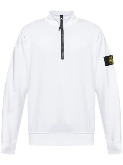 Stone Island 6100070 organic cotton fleece sweatshirt