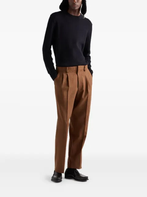 Prada triangle-logo cashmere sweater