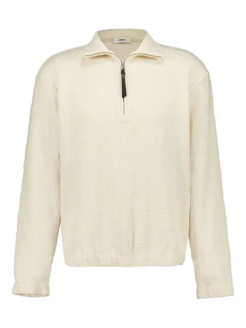 COMMAS textured zip-neck pullover