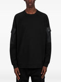 C.P. Company Metropolis Series stretch fleece mixed crewneck sweatshirt