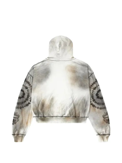 Vale spiral zip-up hoodie