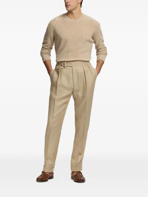Ralph Lauren Purple Label raglan-sleeve ribbed-knit sweater