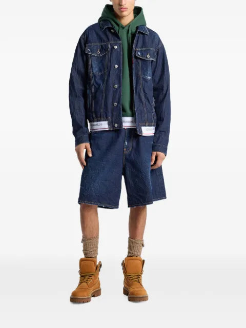 DSQUARED2 tape oversized jean jacket