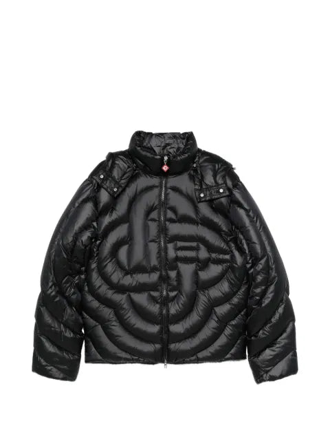 Casablanca black quilted down puffer jacket