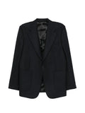 Spina herringbone-pattern single-breasted jacket