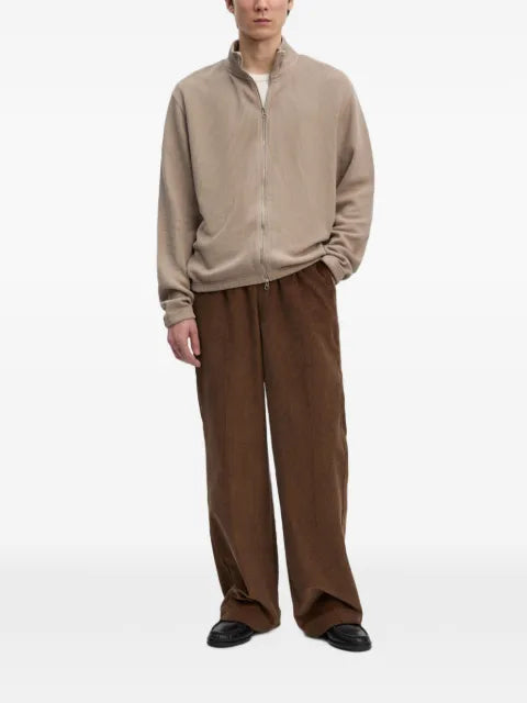 Another Aspect ribbed-knit zip-up sweatshirt