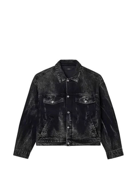Purple Brand tie-dye denim jacket