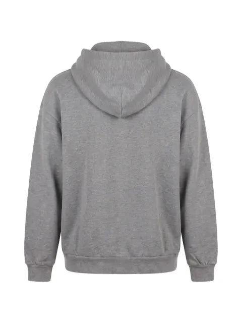 Gucci logo-embroidered zip-up hoodie