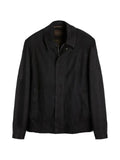 slowear Montedoro suede bomber jacket