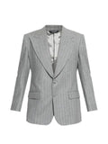 Dolce & Gabbana Martini single-breasted jacket in pinstripe flannel