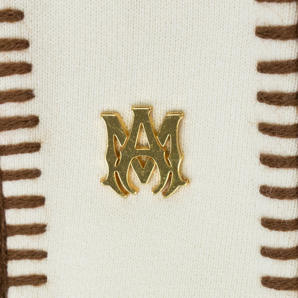 Cream Stitch Track Flare