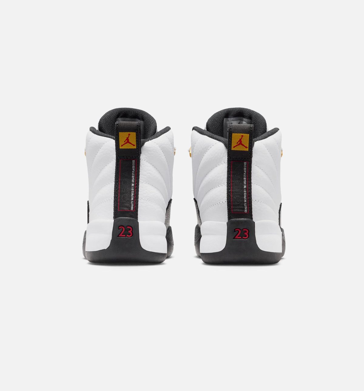 Air Jordan 12 Retro Taxi Infant & Toddler Sneakers - White / Black / Taxi