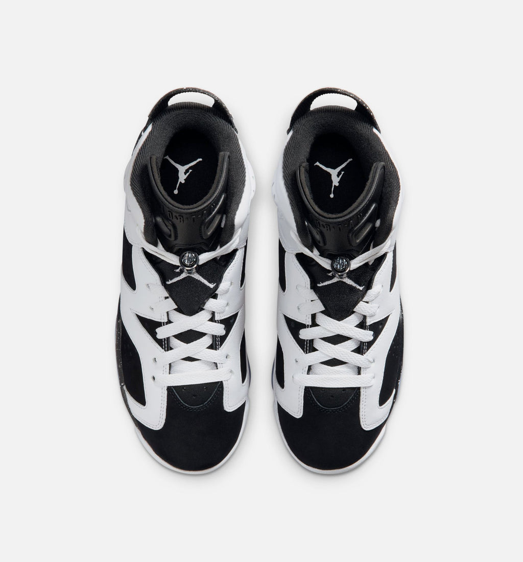 Air Jordan 6 Retro Black and White – Grade School Lifestyle Shoe in Black/White