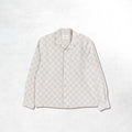 Heresy Trellis Revere Shirt: Ecru Check