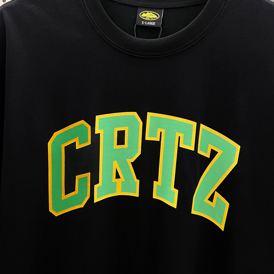 Corteiz CRTZ Arch Logo Oversized Tee – Black/Green