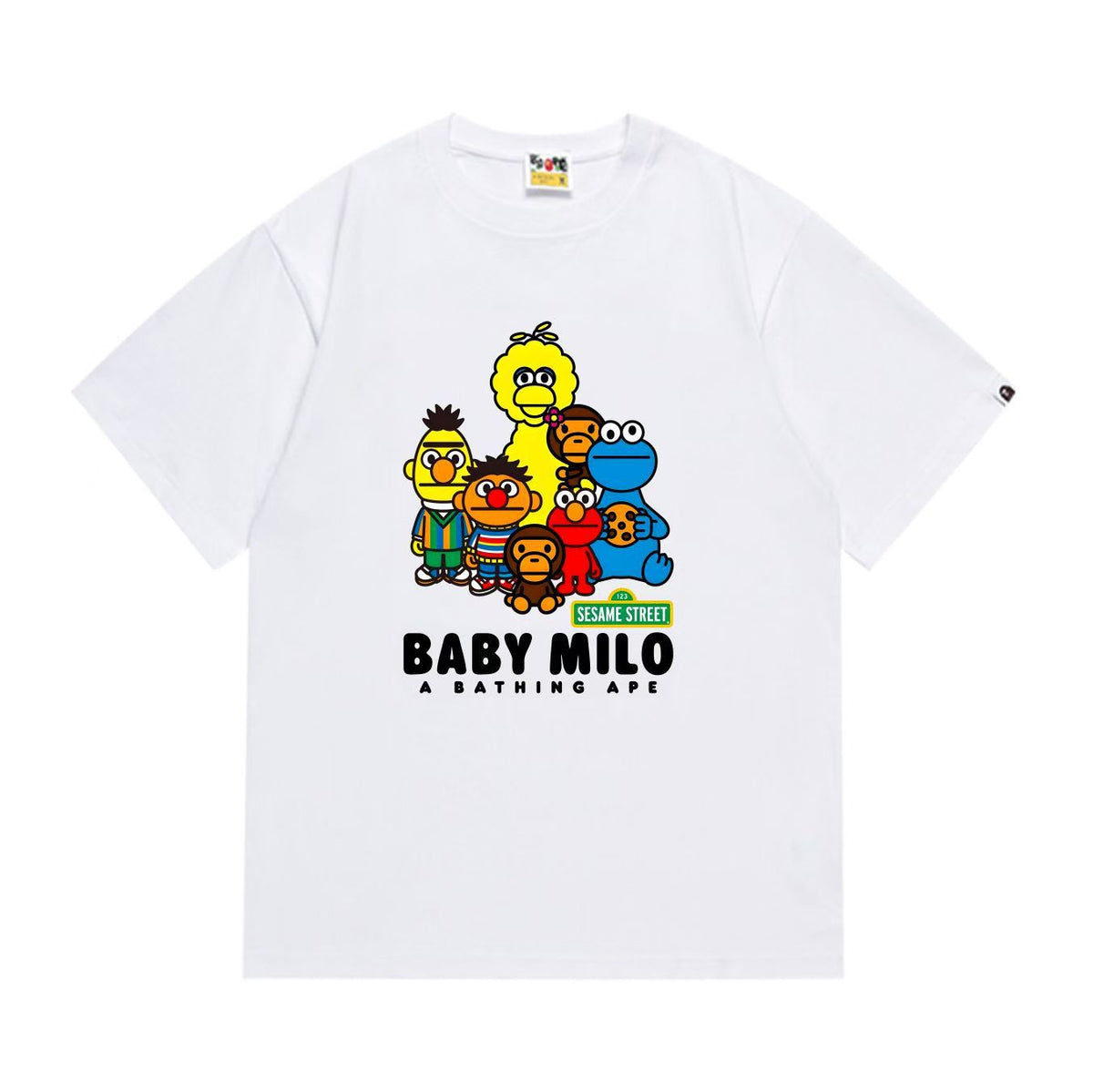 BAPE Ape Head Graphic Print Loose Unisex Streetwear T-Shirt