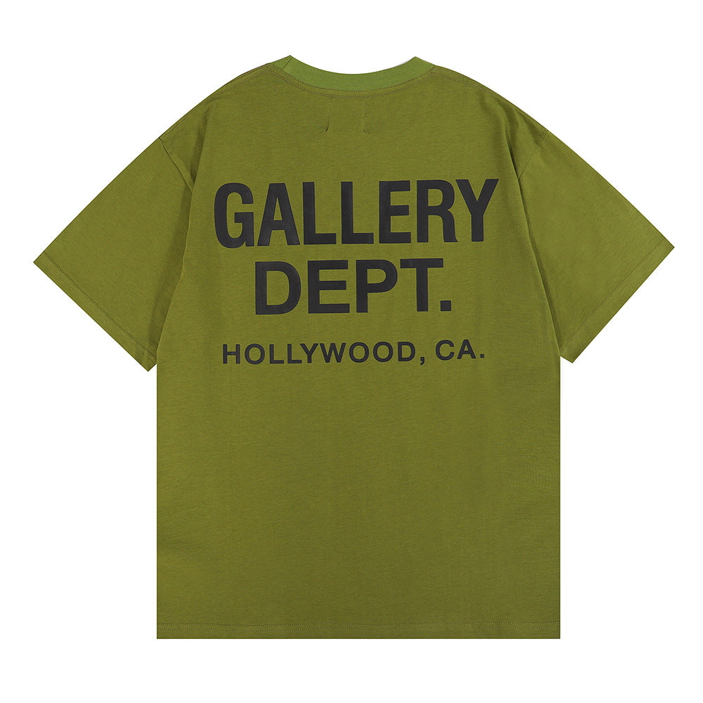 Gallery Dept Letter Graphic Short Sleeve Tee Streetwear Unisex