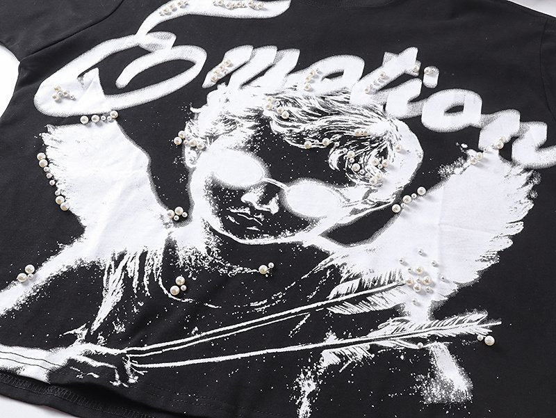 MIXED EMOTION Angel Graphic T-Shirt