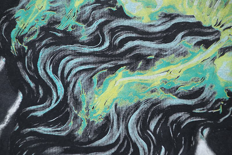 VALE USA Grim Reaper Graphic T-Shirt - Charcoal Black