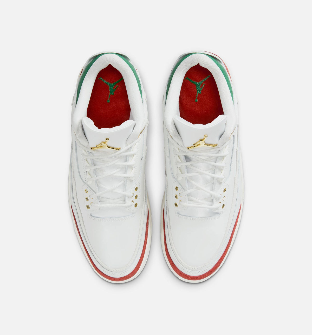 Air Jordan 3 Retro El Vuelo | Men's Lifestyle Shoe | Summit White/Pine Green/Dragon Red/Metallic Gold