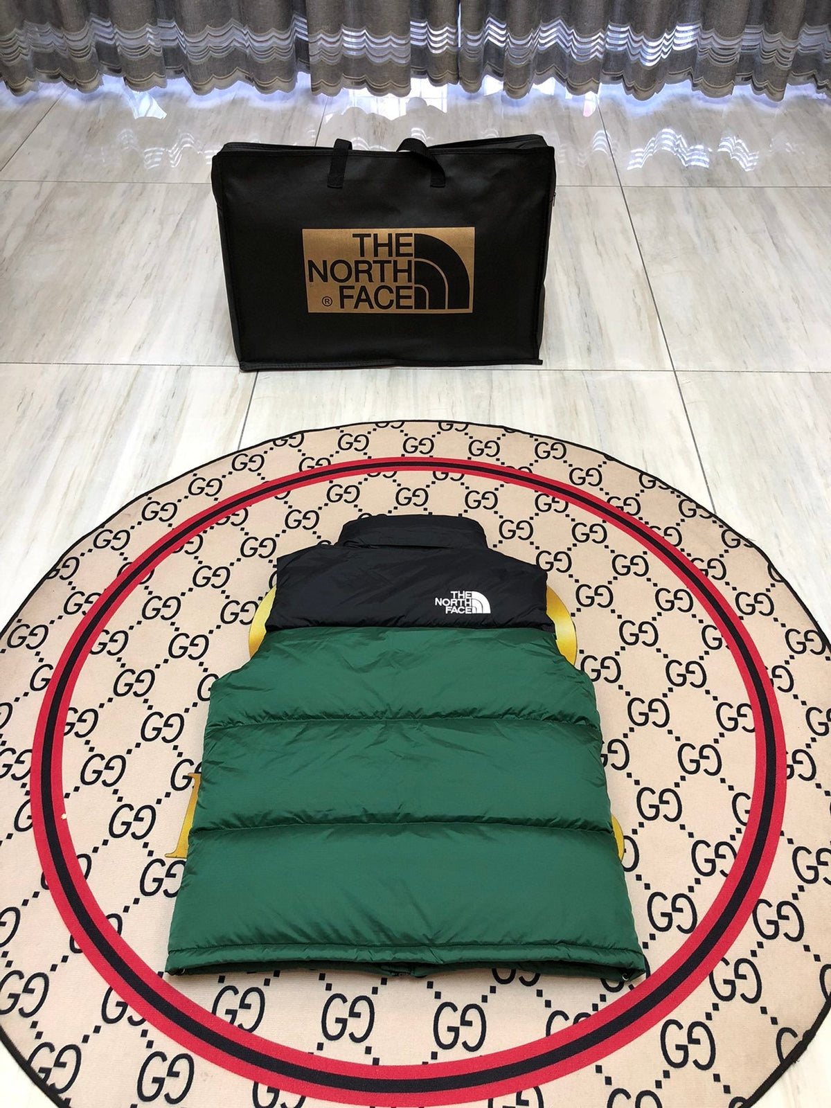 The North Face Green/Black 1996 Retro Nuptse Down Vest
