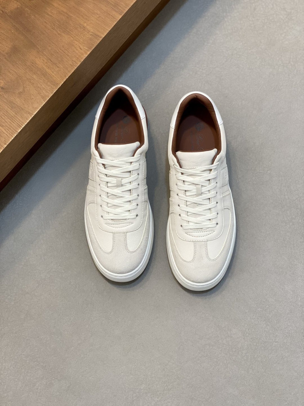 Loro Piana Men's Paneled Low-Top Sneakers