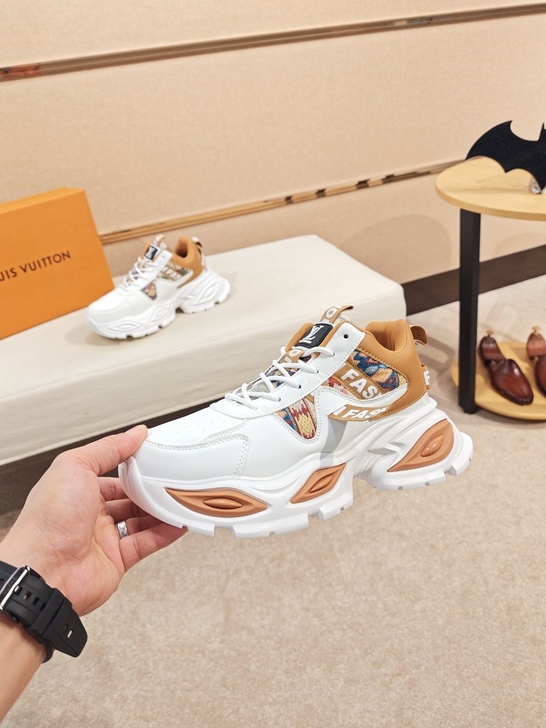 Louis Vuitton Paneled Chunky Sole Sneakers