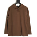 Prada PRD Neck-Label Relaxed Pullover Hoodie - Brown