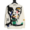 Louis Vuitton Portrait-Graphic Crewneck Sweater - Cream