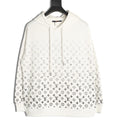 Louis Vuitton Gradient Monogram-Style Pullover Hoodie - White