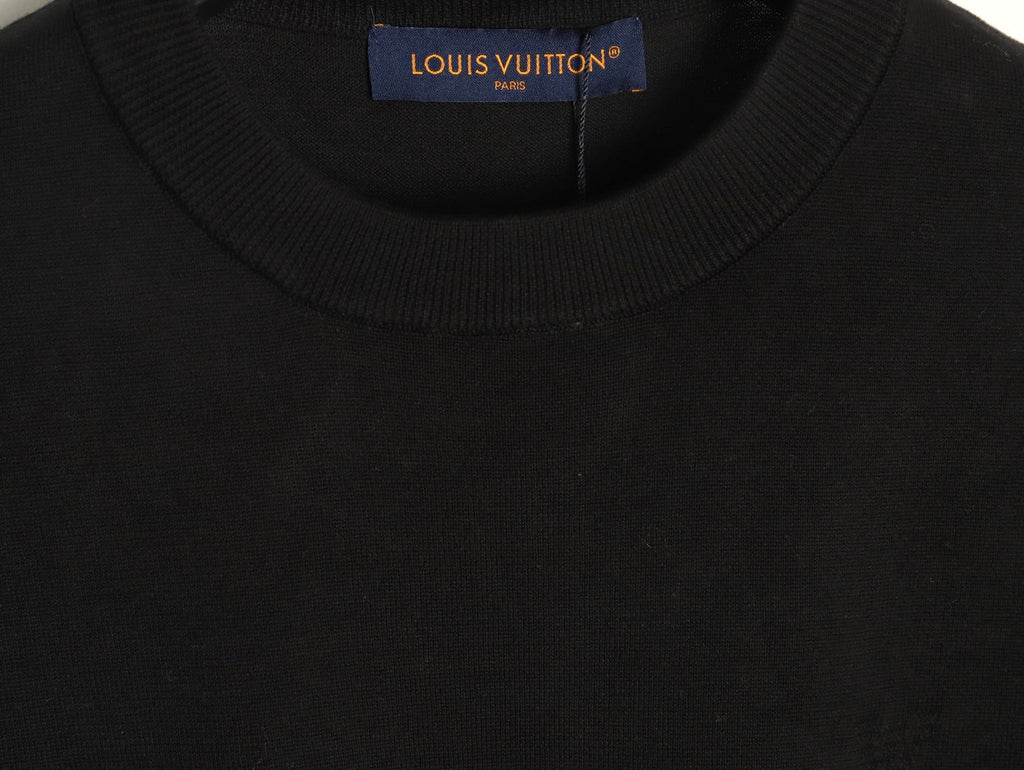 Louis Vuitton Crewneck Short-Sleeve T-Shirt - Black
